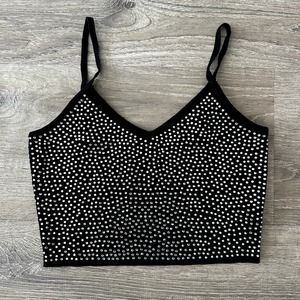 *NWOT* Hera Collection Studded Black Crop Top